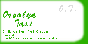 orsolya tasi business card